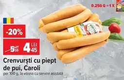 Carrefour Crenvurști cu piept de pui Ofertă