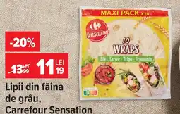 Carrefour Carrefour Sensation lipii din făina de grâu Ofertă