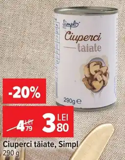 Carrefour Ciuperci tăiate Ofertă
