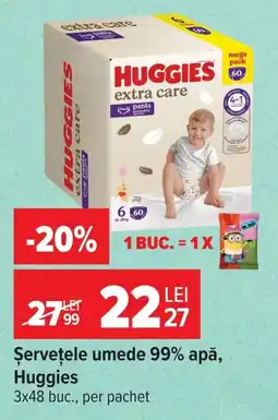 Carrefour Huggies servețele umede Ofertă