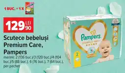 Carrefour Pampers scutece bebeluși premium care Ofertă