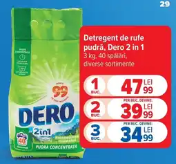 Carrefour Dero detergent de rufe pudră Ofertă