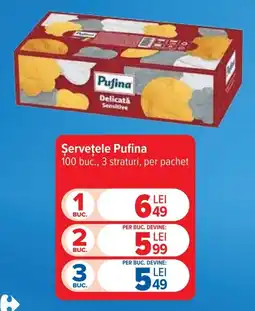 Carrefour Pufina șervețele Ofertă
