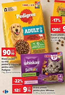 Carrefour Whiskas hrană umedă pentru pisici Ofertă