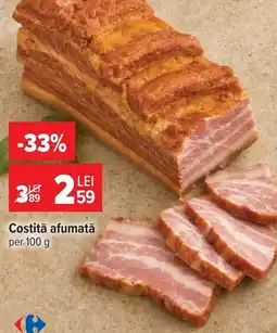 Carrefour Costită afumată Ofertă