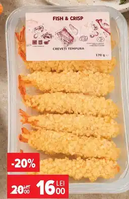 Carrefour Fish & Crisp creveți tempura Ofertă