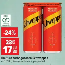 Carrefour Schweppes băutură car bogazoasă Ofertă