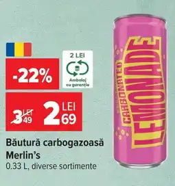 Carrefour Merlin's băutură carbogazoasă Ofertă