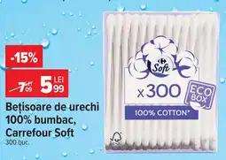 Carrefour Carrefour Soft bețisoare de urechi Ofertă