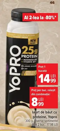 Carrefour laurt de băut cu proteine Ofertă