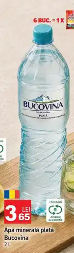 Carrefour Apă minerală plată Bucovina Ofertă