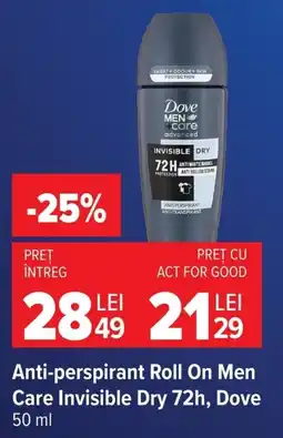 Carrefour Dove men care invisible dry Ofertă