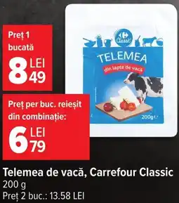Carrefour Telemea de vacă Ofertă