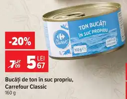 Carrefour Carrefour Classic bucăți de ton Ofertă