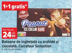 Carrefour Carrefour Sensation Peanut Ice Cream Bars Ofertă