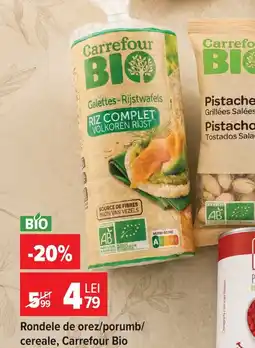 Carrefour Carrefour Bio rondele de orez/Porumb/Cereale Ofertă