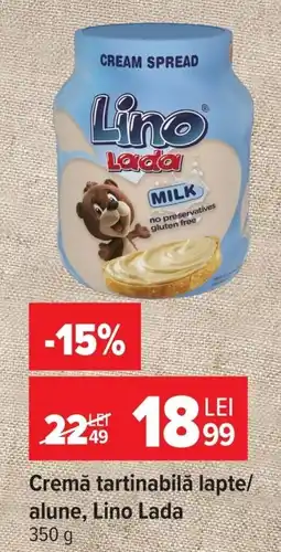 Carrefour Lino Lada cremă tartinabilă lapte Ofertă