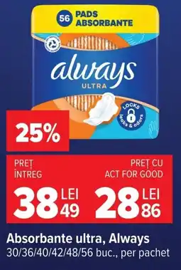Carrefour Always absorbante ultra Ofertă