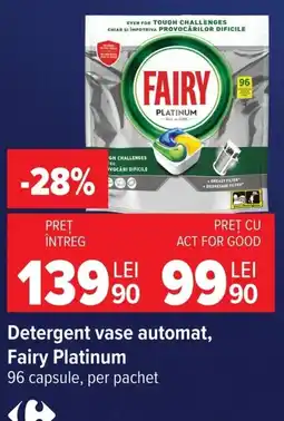 Carrefour Fairy detergent vase automat Ofertă
