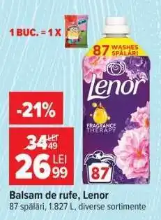 Carrefour Balsam de rufe, Lenor Ofertă