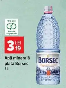 Carrefour Apă minerală plată Borsec 1L Ofertă