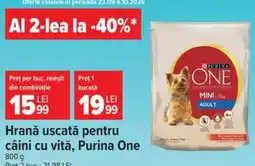 Carrefour Hrană uscată pentru câini cu vită, Purina One Ofertă