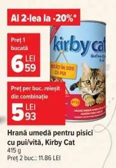 Carrefour Hrană umedă pentru pisici cu pui/vită, Kirby Cat Ofertă