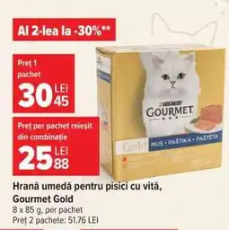 Carrefour Hrană umedă pentru pisici cu vită, Gourmet Gold Ofertă