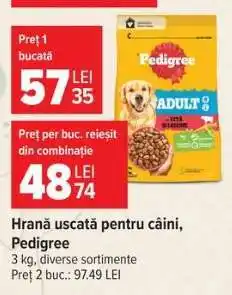 Carrefour Hrană uscată pentru câini Pedigree Ofertă