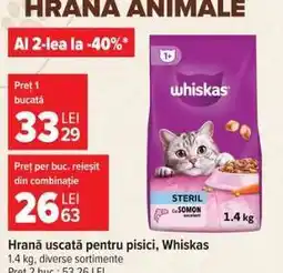 Carrefour Hrană uscată pentru pisici Whiskas Ofertă