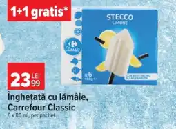 Carrefour Înghețată cu lămâie Carrefour Classic Ofertă