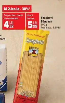 Carrefour Spaghetti BĂNEASA Ofertă