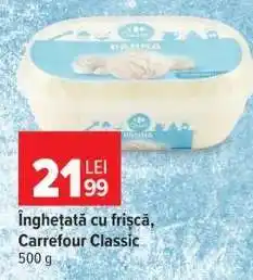 Carrefour Înghețată cu frișca Carrefour Classic Ofertă