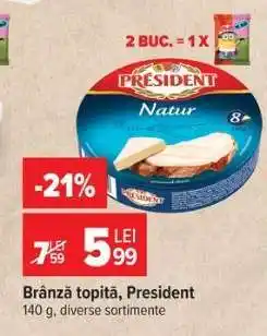 Carrefour Brânză topită Président Ofertă