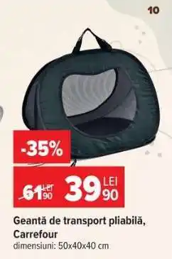 Carrefour Geantă de transport pliabilă, Carrefour Ofertă