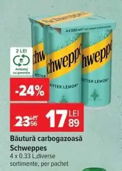 Carrefour Băutură carbogazoasă Schweppes Ofertă