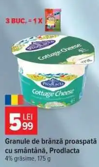 Carrefour Granule de brânză proaspătă cu smântână, Prodlacta Ofertă