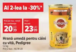 Carrefour Hrană umedă pentru câini cu vită Pedigree Ofertă