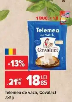 Carrefour Telemea de vacă Covalact Ofertă