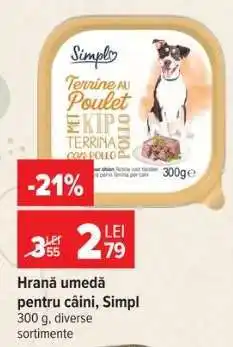 Carrefour Hrană umedă pentru câini, Simpl Ofertă
