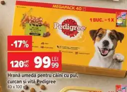 Carrefour Hrană umedă pentru câini cu pui, curcan și vită Pedigree Ofertă