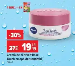 Carrefour Cremă de zi Nivea Rose Touch cu apă de trandafiri Ofertă