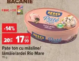 Carrefour Pate ton cu măsline/lămâie/ardei Rio Mare Ofertă
