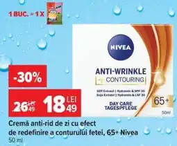 Carrefour Cremă anti-rid de zi cu efect de redefinire a conturului feței 65+, Nivea Ofertă