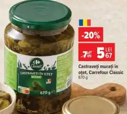 Carrefour Castraveți murați în oțet, Carrefour Classic 670 g Ofertă
