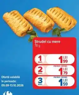 Carrefour Strudel cu mere Ofertă