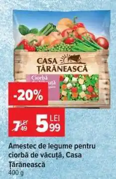 Carrefour Amestec de legume pentru ciorbă de văcuță Casa Țărănească Ofertă