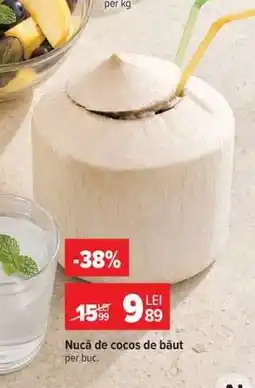 Carrefour Nucă de cocos, de băut Ofertă