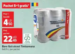 Carrefour Bere fără alcool Timișoreana Ofertă