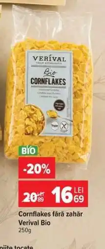 Carrefour Cornflakes fără zahăr Verival Bio Ofertă